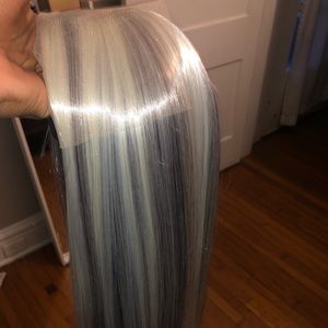 Grey/Blonde Lace Front